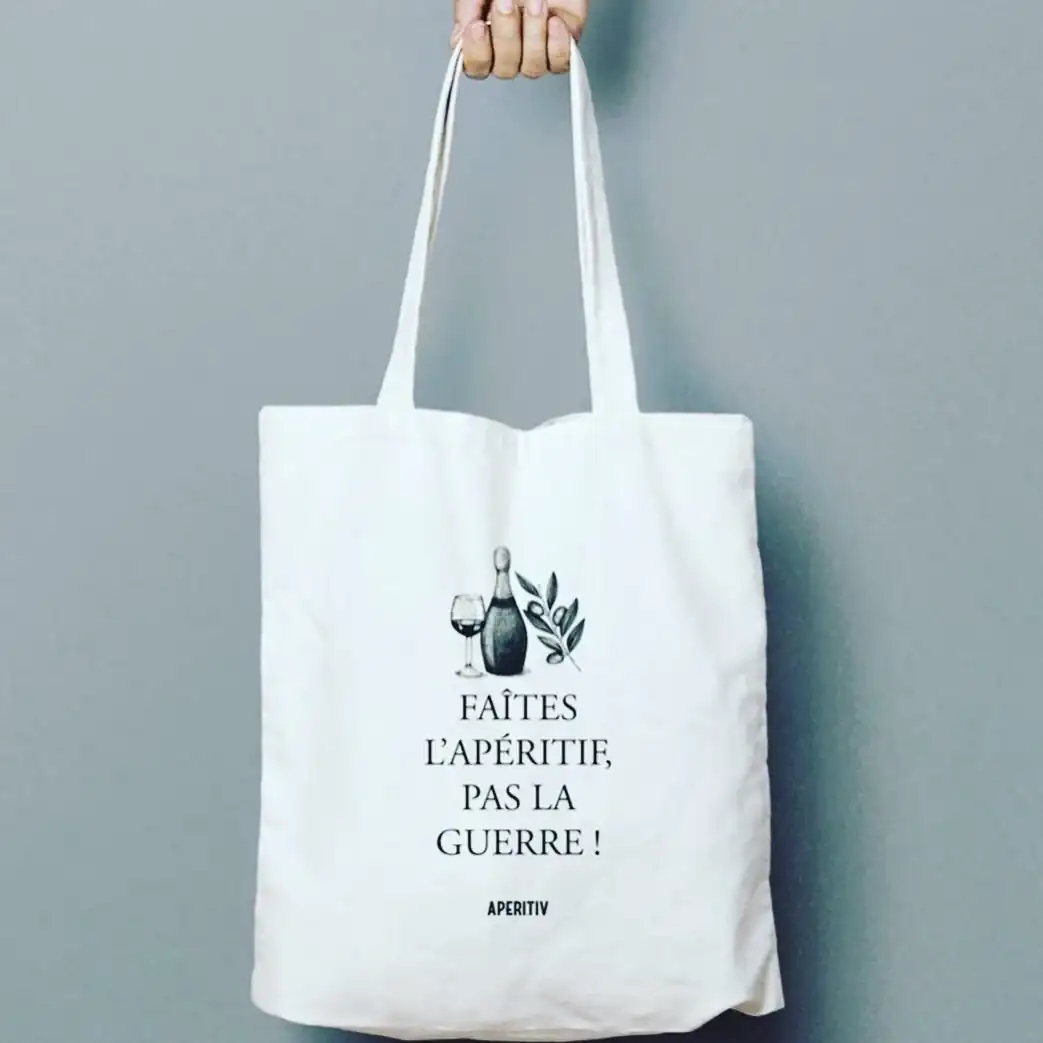 Réalisation de tote bag coton personnalisé