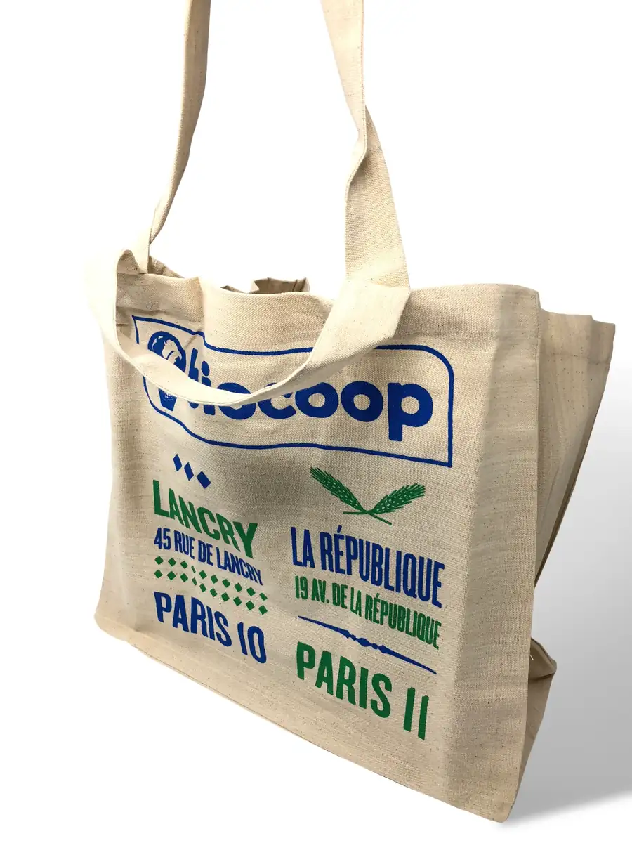 Totebag bleu événementiel personnalisé